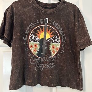 Brown Graphic Short Sleeve Tee